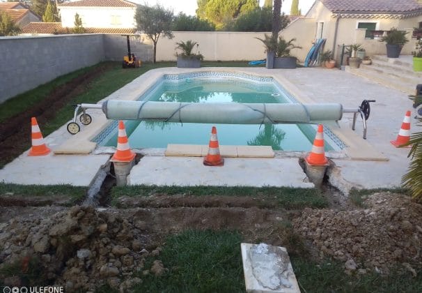 Réparation destructive de fuite piscine
