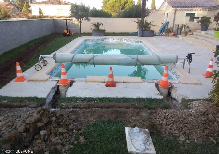 réparation fuite piscine destructive